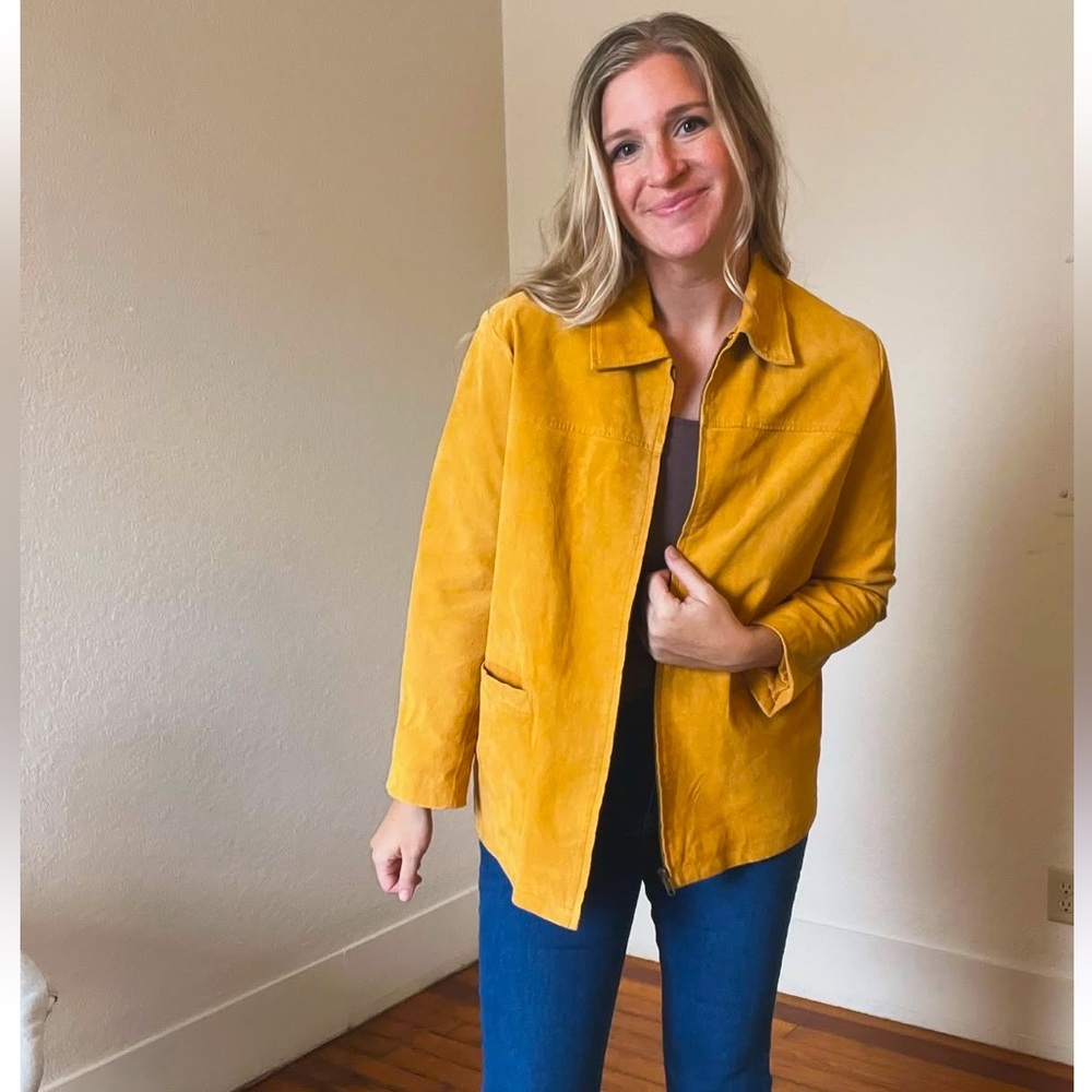 Leather coat